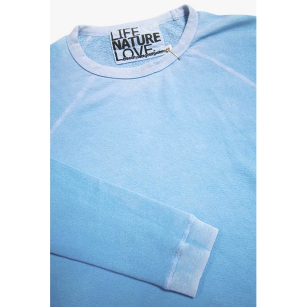 freecity Light Blue Lucky Rabbit Crewneck Sweatshirt